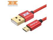 Mobile phone cables Micro USB Cable Fast Charging Android USB GOLD PLUG 5V2.4A Data Charger Cable 30CM 100CM 200CM 300CM