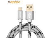Bastec Micro USB Cable with Metal Shell Gold plated Connector Braided Wire for Samsung Sony Xiaomi Android Phone