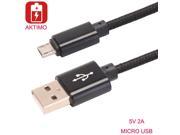 5V 2A Nylon Micro USB Cable Fast Charger Charging Sync Data For Wiko Fever Lenny 2 Rainbow Jimmy Sunset2 Doogee X5 X6 Pro Wire