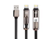 FFFAS 2 in 1 Micro USB Charger Cable Fast USB Data Cable Adapter For iPhone 5s 6 6s 7 plus Samsung Sony Xiaomi Android