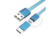 2 in 1 Micro USB cable and USB Type C cable Sync Data 1M Type C 3.0 USB Quick Charging For Samsung S7 E Xiaomi Mi5 Nokia N1