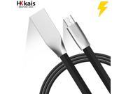 Micro USB Cable HKkais Zinc Alloy Fast Charging Mobile Phone USB Charger Cable Data Sync USB Cable For Samsung HTC LG Android