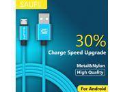 SAUFII Micro USB Cable Fast Charging Mobile Phone Andriod Cable Adapter 5V2A 2m USB Data Charger Cable for Samsung HTC LG