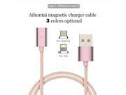 Magnetic USB Data Charger Cable Nylon Braided Wire Micro USB Magnetic Cable for iPhone 6 6s Plus 5s iPad mini Samsung Sony HTC