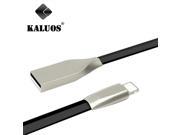 KALUOS 100cm Zinc Alloy 8 Pin USB Data Sync Charge Cable For iPhone 6 6S 7 Plus 5 5S 5C SE iPad 4 mini 2 Air 2 Pro Charger Wire