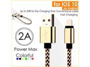 5V2A 1M Micro USB cable Fast Charging Adapter Power Bank Cable For iphone 5 5S 6 6S For Samsung S5 S6 S7 Plus HTC Huawei Xiaomi