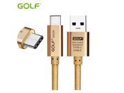 GOLF USB 3.0 Type C cable Metal Plug Nylon wire Data Sync fast Charging for ZUK Z1 OnePlus 2 Nokia N1 MacBook Xiaomi 4c