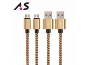 Premium Durable Nylon Braided Micro USB High Speed Data Sync Charger Cable for Android Samsung HTC Moto LG Sony Xiaomi 2m