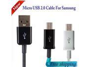 2016 3.3FT 2M Micro USB charger cables for samsung HTC Motorola and Nokia Data Sync card data charging usb cable