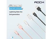 Rock MFI Certificated Charger USB Cable II For iPhone 6 6s For iPhone 6 plus 6s plus 5 5s for ipad charging cable