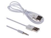3.5mm AUX Audio Plug Jack to USB 2.0 Male Charge Cable Adapter Cord Car iPod MP3