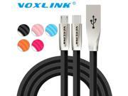 VOXLINK 3D Zinc Alloy Micro USB Cable For Samsung Galaxy S4 Android USB C Charger Cable for Xiaomi Mi5 OnePlus 2 3 Nexus 5X 6P