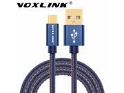 VOXLINK USB 3.1 Type C Cable USB C Cowboy Data Charger Cable For Samsung Note 7 Lumia 950 950XL Huawei P9 Mate 9 HTC 10 LG G5