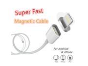 Super Fast 2.4A Magnetic Cable Micro Usb Cable for iPhone 6 6s 7 Plus 5s 5c Data Charging Cable For Samsung s7 note5 HTC ZTE LG