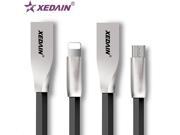 Zinc Alloy Fast Charging Data Cable Sync Micro USB Cable for iPhone 5 6 7 plus ipad LG mini Samsung Sony HTC xedain