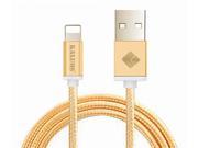 100% Genuine Quality KALUOS 2M Metal Braided Charger Wire USB Data Sync Charge Cable For iPhone 5 5S 6 6S iPad 4 5 Charging Line