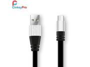 Micro USB Cable Data Mobile Phone charger Cables 1M Aluminum Noodles Charging For Samsung Galaxy S Google Nexus4 5 6 7 CinkeyPro