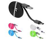 Five Colors Noodle Flat wire USB Cable 3.1 Type C Noodle Data Charging Cable Aux Cable For Oneplus 2 Two Yun