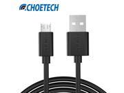 [ Micro USB Cable]CHOE 5V 2.4A Micro USB 2.0 Charging Data Cable Length 0.5m 1.65ft for Smartphones and Tablets Black