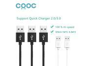 CRDC [5 Pack] Micro USB Cable Fast Charging Adapter 5V2A Data Charger Mobile Phone Cable for HTC Xiaomi Meizu more Device Cable