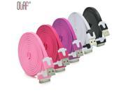Colorful 1M Noodles Micro USB Sync Data Charging Charger Cable Cord for Apple iPhone 4 4S iPad 2 3