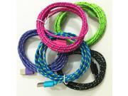 Good Quality 1M Braided Nylon 30pin USB Charger Sync Data charging Cable for iPad2 3 for iPhone 4 4S 3G for iPod for Nano
