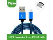 3.3FT Type c USB 3.1 Type C USB cable USB Data Sync Charge Cable for iphone android Macbook OnePlus 2 N1 ZUK Z1 matebook M5 4c