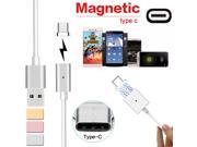 Max 2.4A 1PC Magnetic USB Charger Cord Sync Data 123cm Cable Type C USB For Android For HTC 10 For Huawei P9 V8
