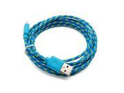 Universal Android Micro Usb Cable 3M 10FT Fabric Braided Data Sync Transfer Cable Mobile Phone Charger Cord Usb Charger Cable