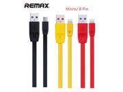 Remax 8 Pin Micro USB Cable 1M Full Speed Charging Data Sync cable for for iPhone 6 6s 7 for Android phones HUAWEI Samsung
