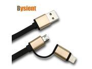 2 in 1 micro usb cable for android charger i6 usb cable for iphone 5 5s iphone 6 s plus ipad air 2 charge Mobile Phone Cable