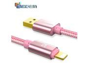 Tiegem nylon 2m USB Cable for iPhone 7 5 5s 6 6s Plus Perfect Fit for Ipad 234 iOS 8 9 10 Data Cable USB Charger