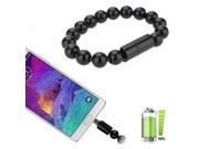 Universal For Samsung LG Xiaomi Android Phones Bead Bracelet Micro USB Cable Wristband Charger Data Sync Cord For HTC Huawei