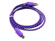 2M Colorful Weave baid Smart phone Line for Samsung Android Tablet Micro USB Cable V8 Wiring Data Sync Charging Cable