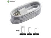 Rondaful 8pin 1M USB Date Latest White Wire Sync Charging Charger micro usb Cable for iPhone 5s 5 6 6s plus iPad for ios 7 8 9