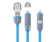 2 in 1 Micro USB Cable Cabo Cargador For Iphone 6 5 Fast Change Sync Data Charger 1 M Cordon USB Vers Micro USB For Iphone 5 6