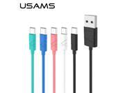 USAMS Micro USB Cable 1m 2A Fast Charging Mobile Phone Android Cable USB Charger Date Sync Cable Wire for Samsung HTC LG