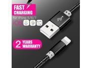 MFI Certified lightning cable Power Cord Nylon phone Charger Fast Charge Sync USB Cable For iPhone 5s 7 6 6sP 5C iPad Power bank