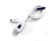 H828 Digital LCD Display Micro USB Data Charging Voltage Current Cable Cord For Android Phone