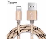 Yianerm Nylon Braided Powerline Fast Charge Sync Data Usb Cables For Iphone6 6plus se 5s 5c ipad 1M