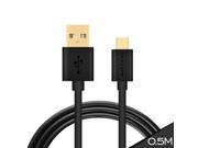 VOXLINK Gold Plated 0.5M Micro USB Quick Charge 3.0 Cable Universal Cable for Samsung galaxy S7 Edge S6 S5 Sony HTC