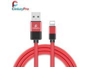 CinkeyPro Micro USB Cable Charger 1M Aluminum Mobile Phone Charging Data Line For iPhone 5 6 S SE plus iPad Air mini 1 2 3 4