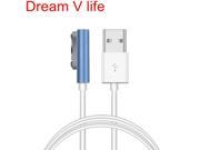 Dream V Life The Hot Selling Point Durable 1PC Magnetic Charging Cable W LED For Sony Xperia Z3 L55t Z2 Z1 Compact Blue Oct 12