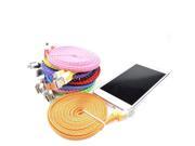 BrankBass 2M Flat Nylon Micro USB Cable Charger Data Sync USB Cable Cord For Android SmartPhone Tablet PC