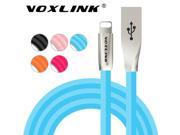 VOXLINK 3D Zinc Alloy i6 USB Cable for iPhone 7 6 6S Plus Charger Power Cord for iPhone 5 5s iPad iphone6 8 Pin Adapter Wire