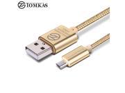 5V2A Micro USB Cable TOMKAS Fast Charging Mobile Phone USB Charger Cable 1M Data Sync Cable for Samsung Xiaomi Huawei Android