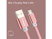 USB Cables for iphone 6S 5s Micro USB Data Cable For iphone 6 Plus Samsung S7 S6 Edge Plus S5 Braided Aluminum Metal Fast Charge