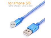 Colorful 1M Braided USB Charger Data Cable for iPhone 5 USB Cable For iPhone 6 Cable for iPhone