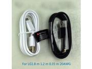 For LG data cable micro USB charging 0.35 m 1.2 m to 1.8 m line 20AWG shielding Android the bump