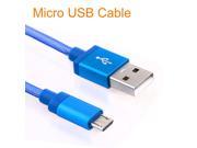 1M Braided Micro USB Cable Coiled Charger Data Cable For Samsung Galaxy Cell Phones 6 Colors Available
